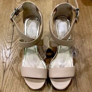 Jessica Simpson Nude Jersano Wedges